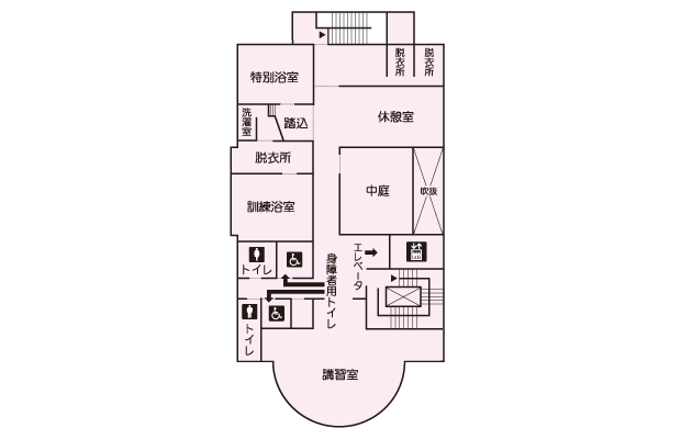 生江障害者会館　光生園　３階案内図