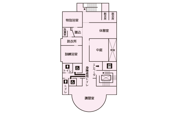 生江障害者会館 光生園 3階案内図